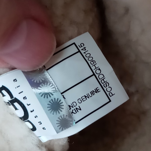 UGG Australia -Leather Wedge Tall Boots w/ Sheepskin - British Tan -size 6 - Picture 9 of 16